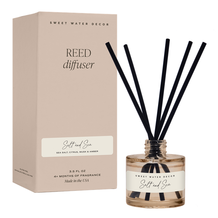 Salt and Sea Reed Diffuser - Sweet Water Decor