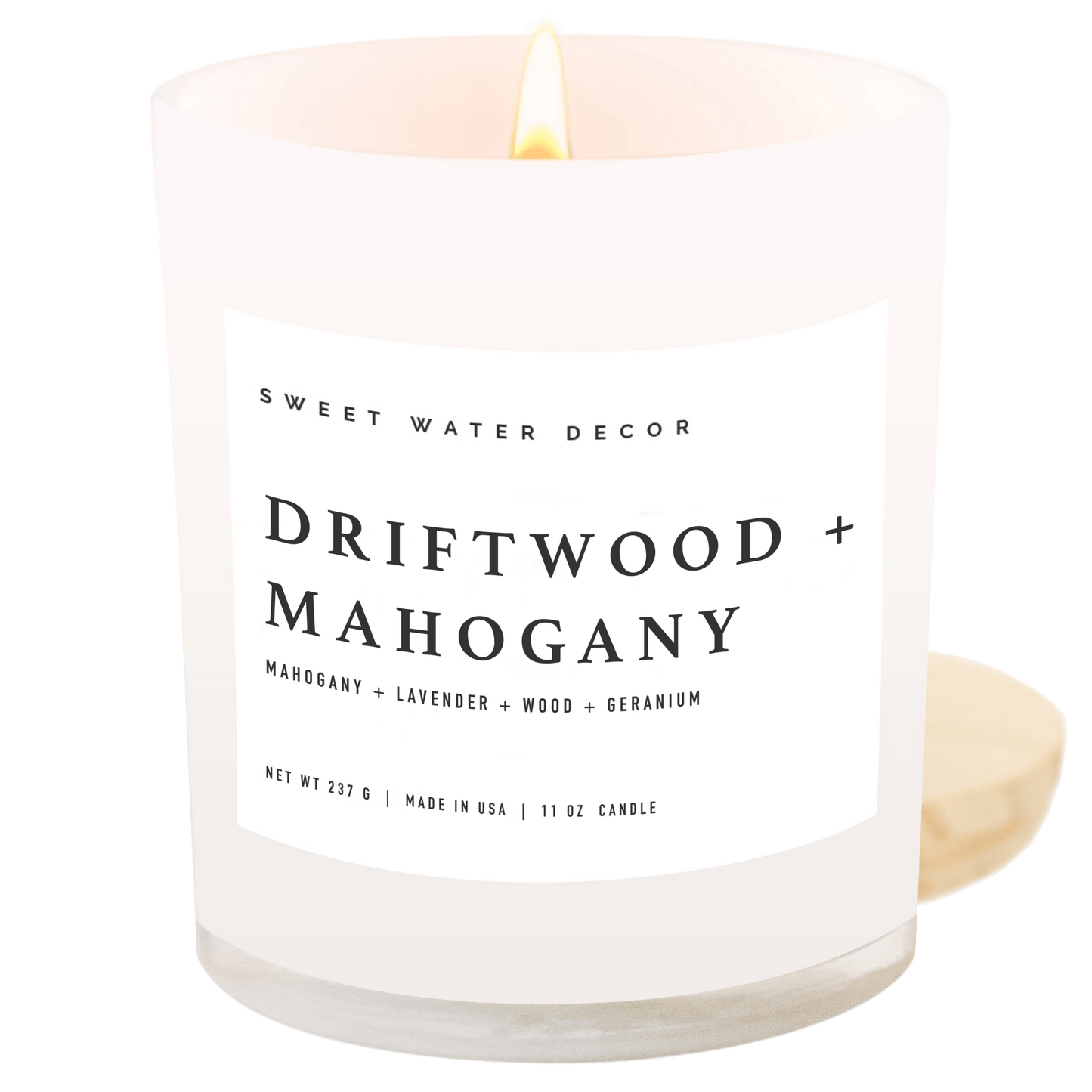 11oz Driftwood and Mahogany 11 oz Soy Candle - Home Decor & Gifts - Market 12