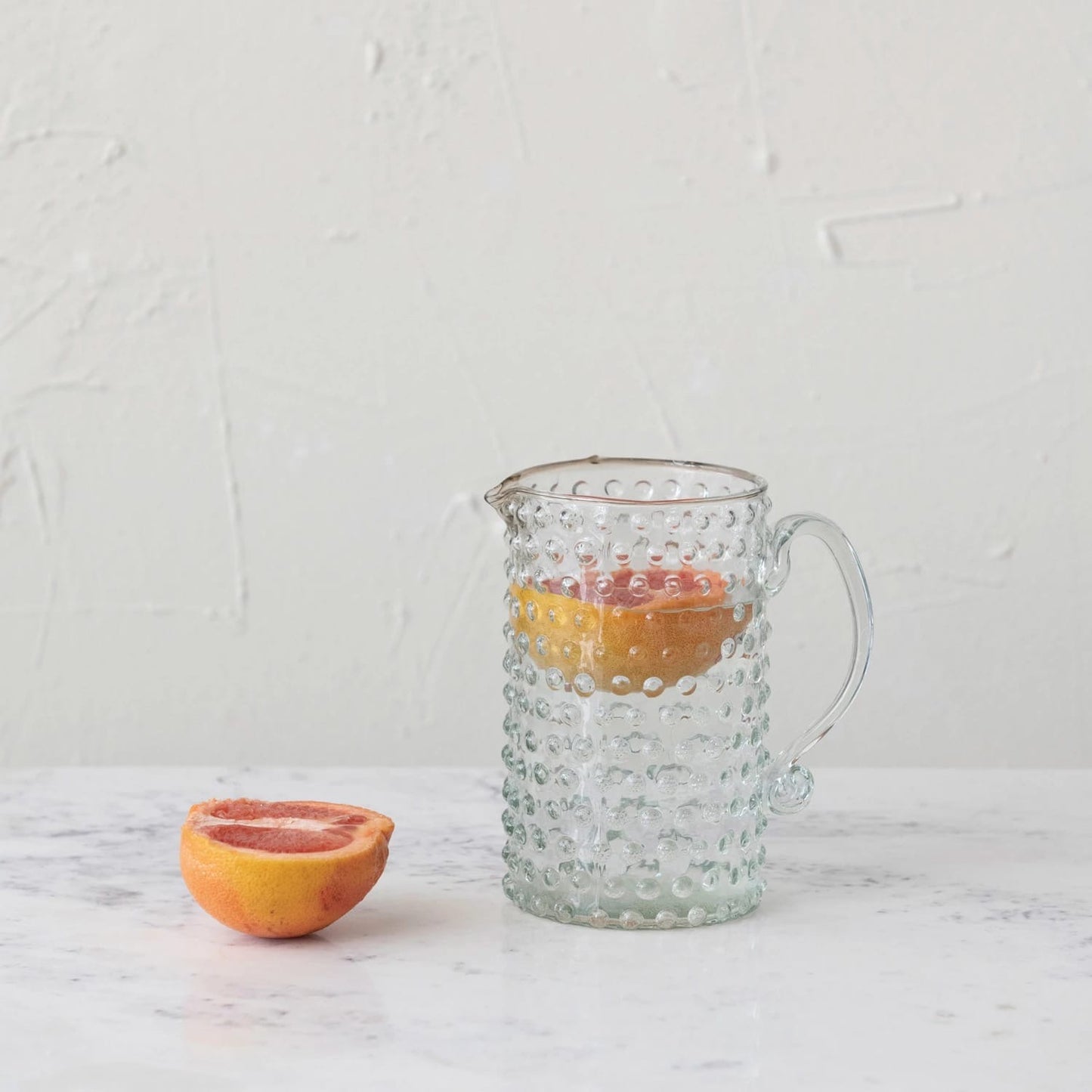 Hand-Blown Glass Pitcher