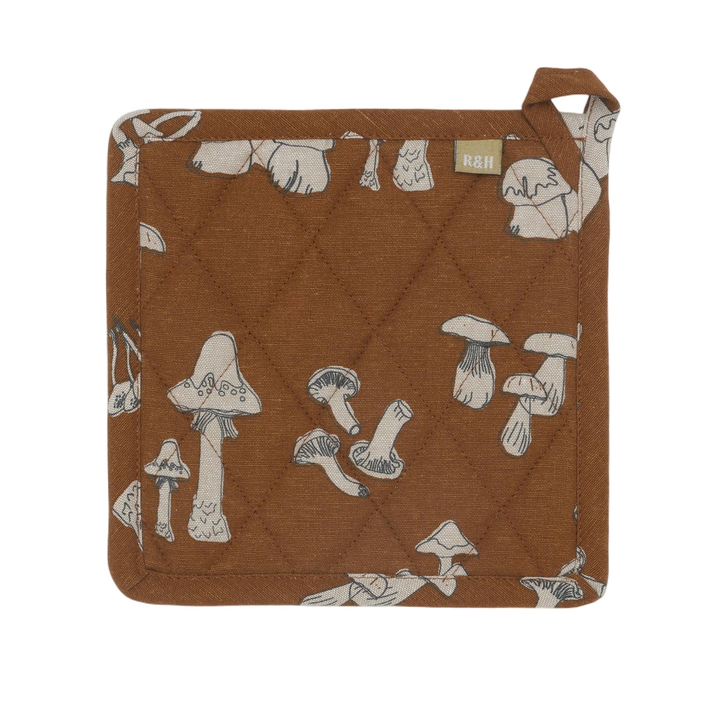 Pot Holder Trivets - Mushroom - Rust