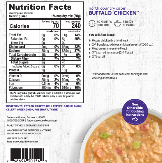 Buffalo Chicken Soup Mix GF