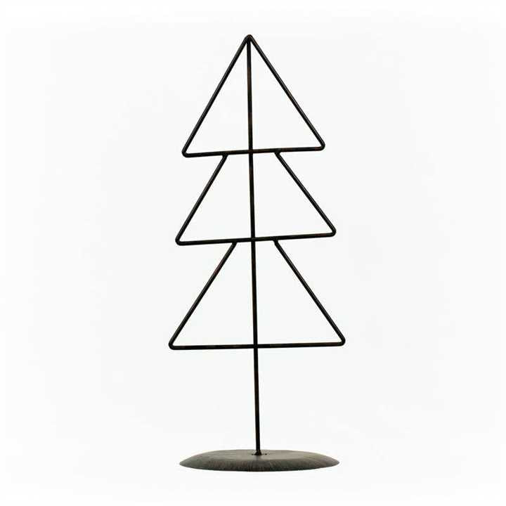 Metal Christmas Tree, Christmas Decor 8x18