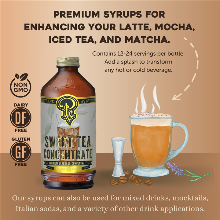 Sweet Iced Tea Concentrate 12oz Beverage Mixer
