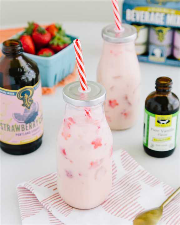 Strawberry Lemon Lime Syrup 12 oz Beverage Mixer