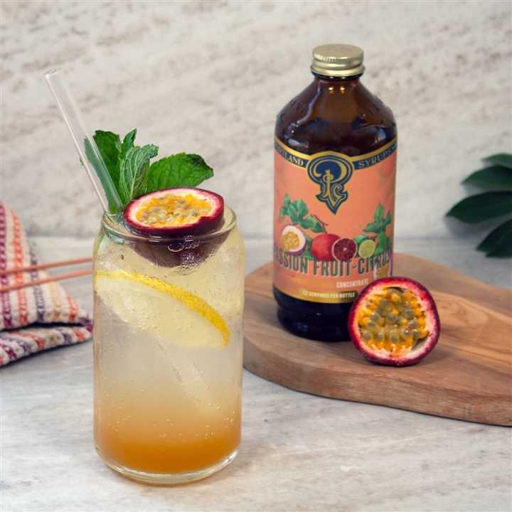 Passion Fruit Citrus Syrup 12oz Beverage Mixer