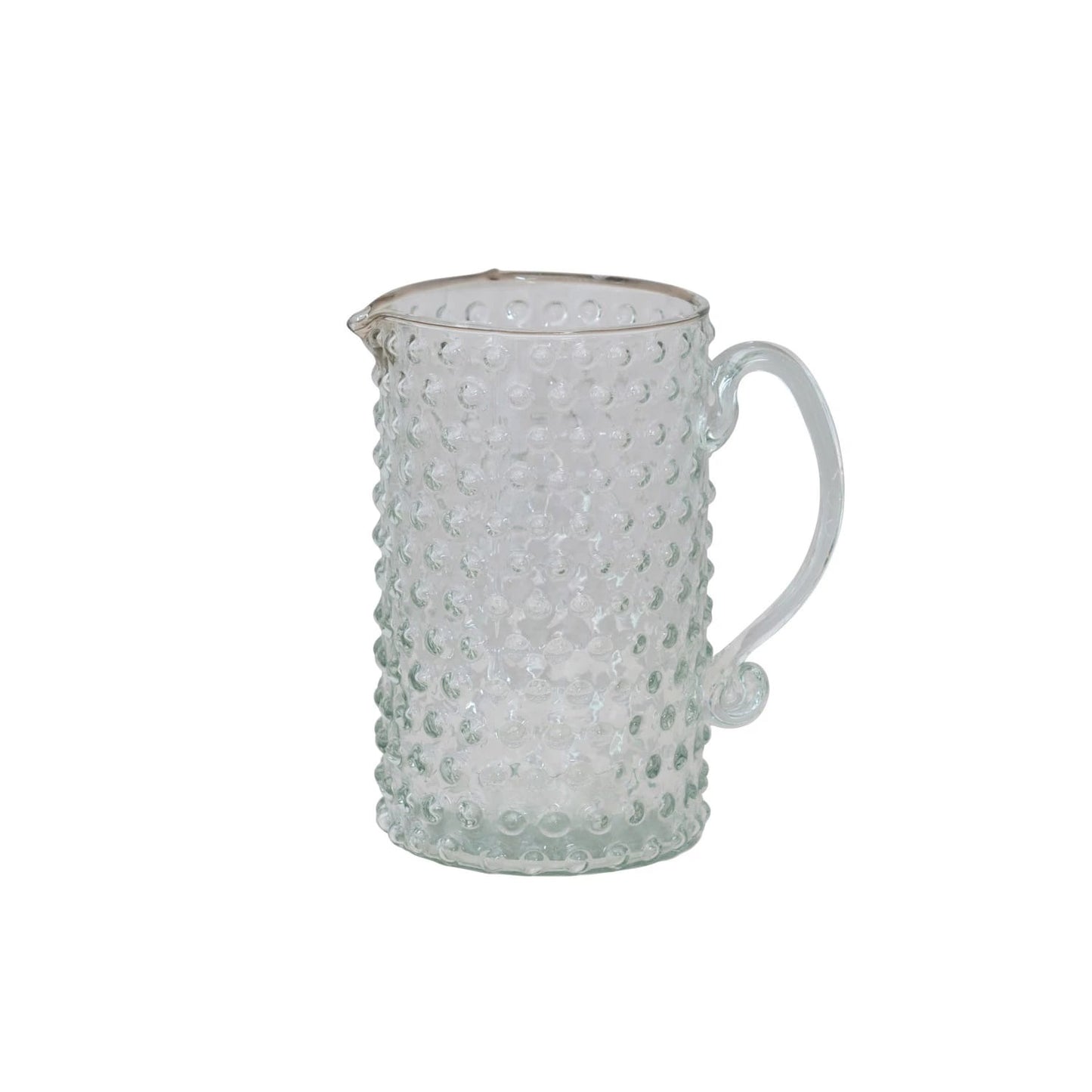 Hand-Blown Glass Pitcher