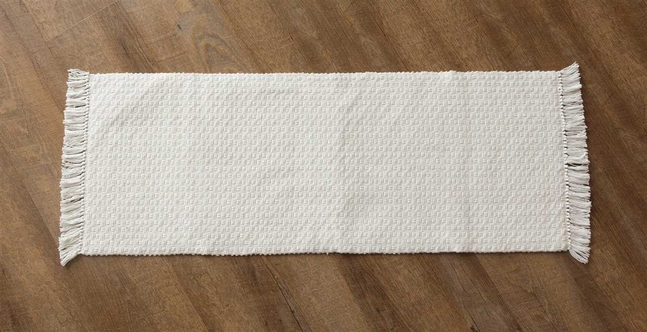 41x15 Woven Cotton Table Runner With Fringe