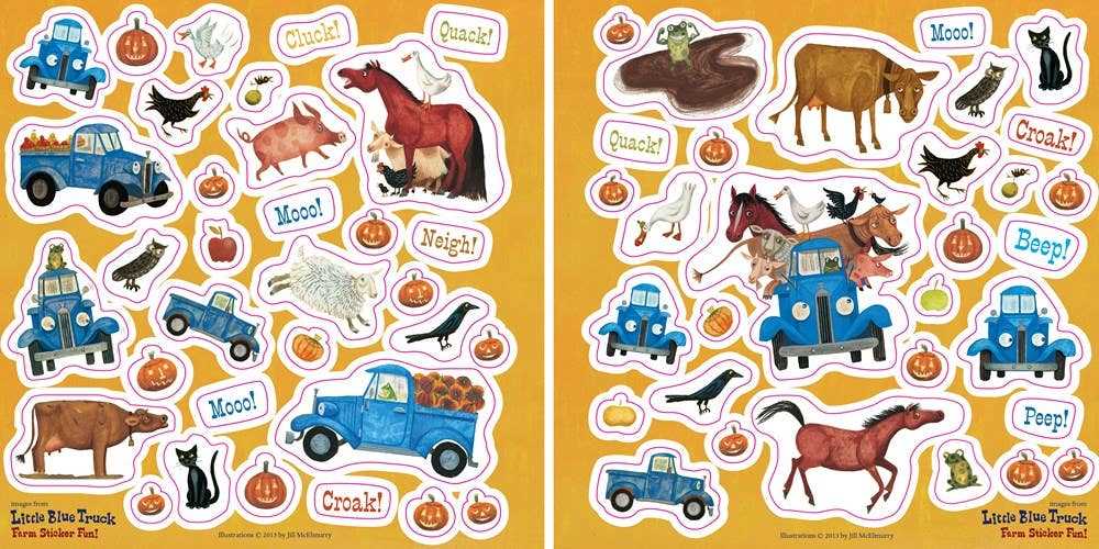 Little Blue Truck Farm Sticker Fun, Alice Schertle