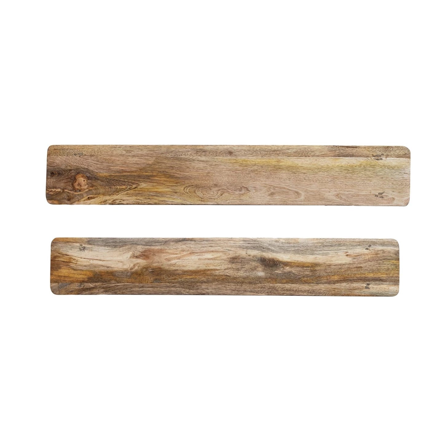 Carved Mango Wood Pedestal Set