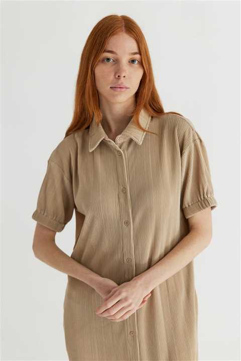 The Luke Dress: BEIGE
