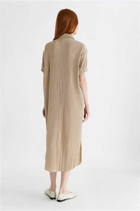 The Luke Dress: BEIGE