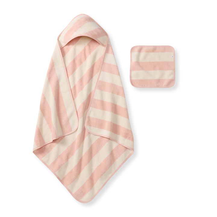 Stripe Woven Terry Towel & Washcloth One Size