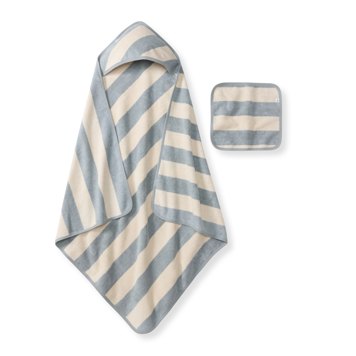 Stripe Woven Terry Towel & Washcloth One Size