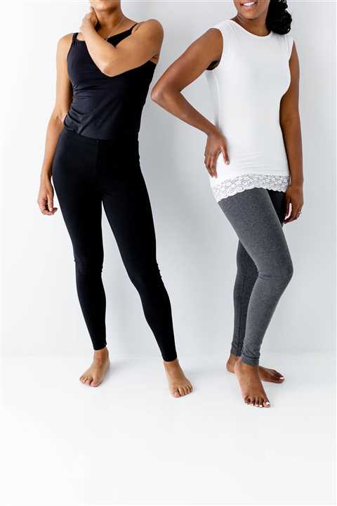 Bamboo Blend Leggings in Black - Market 12