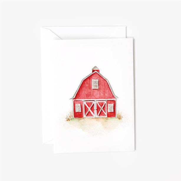 Barn mini notecard - Market 12