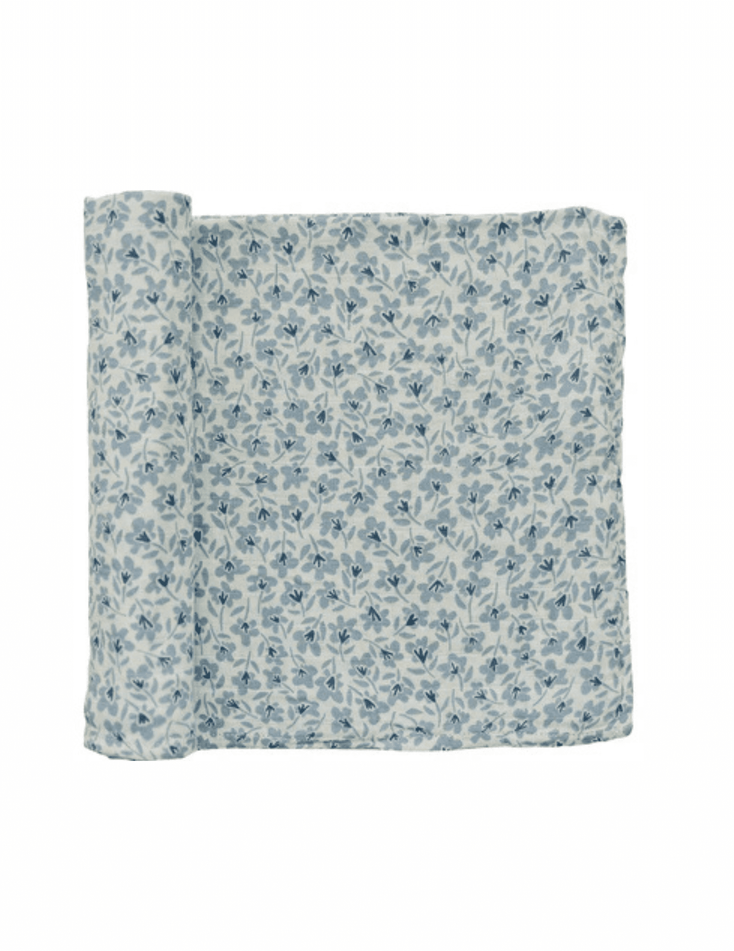 Blue Blossom Muslin Swaddle Blanket - Market 12
