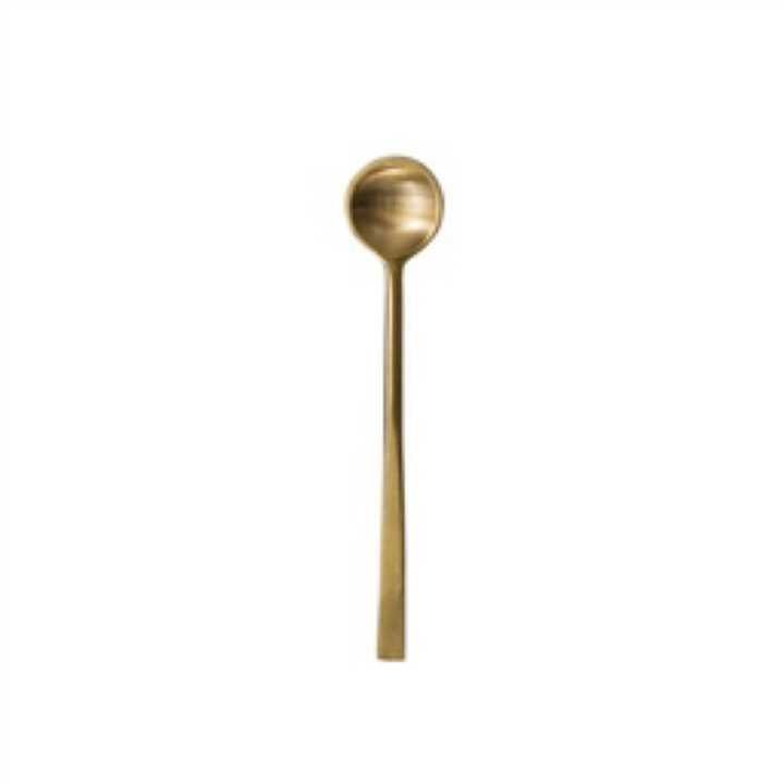 Brass Spoon, Serving, 4.5", Antique Finish - Market 12