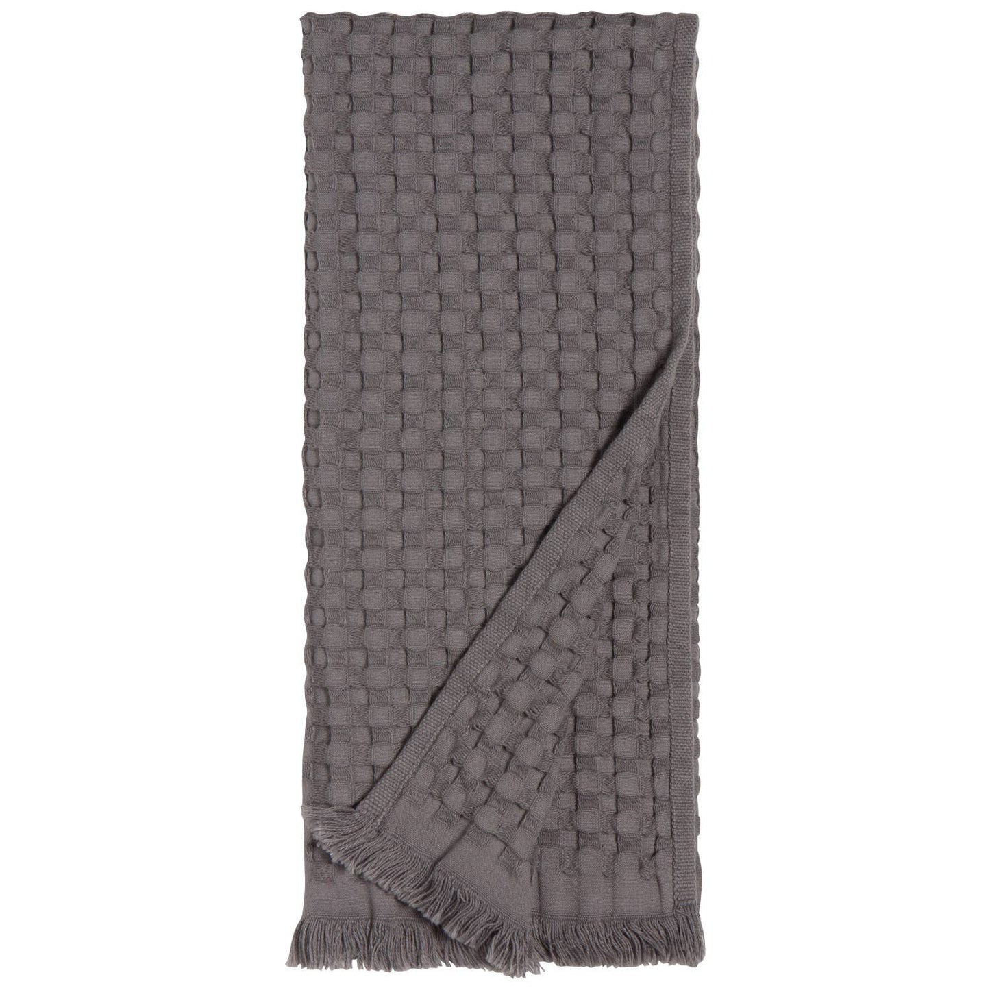 Charcoal Organic Cotton Waffle Hand Towel - Market 12