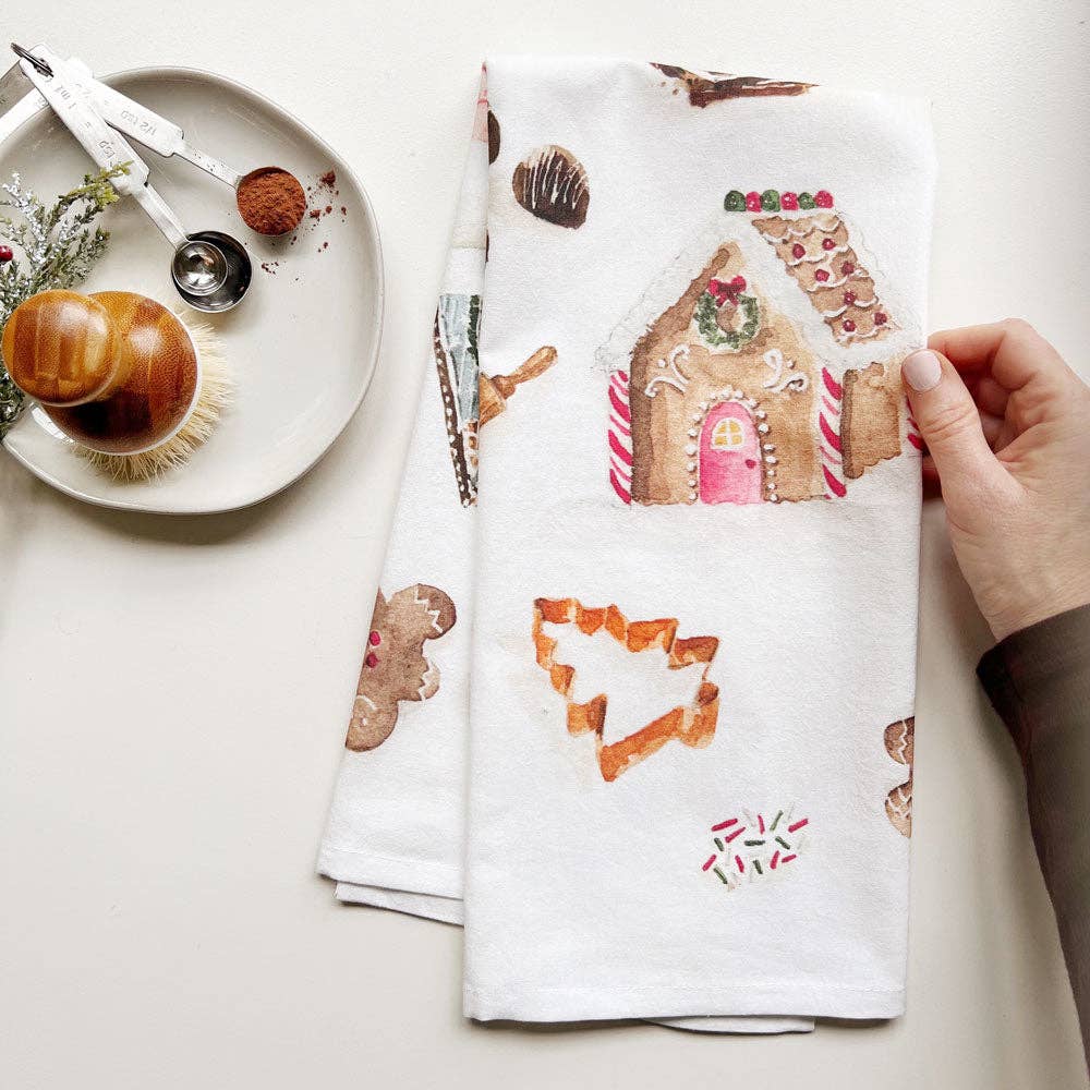 Christmas sweets tea towel - Market 12