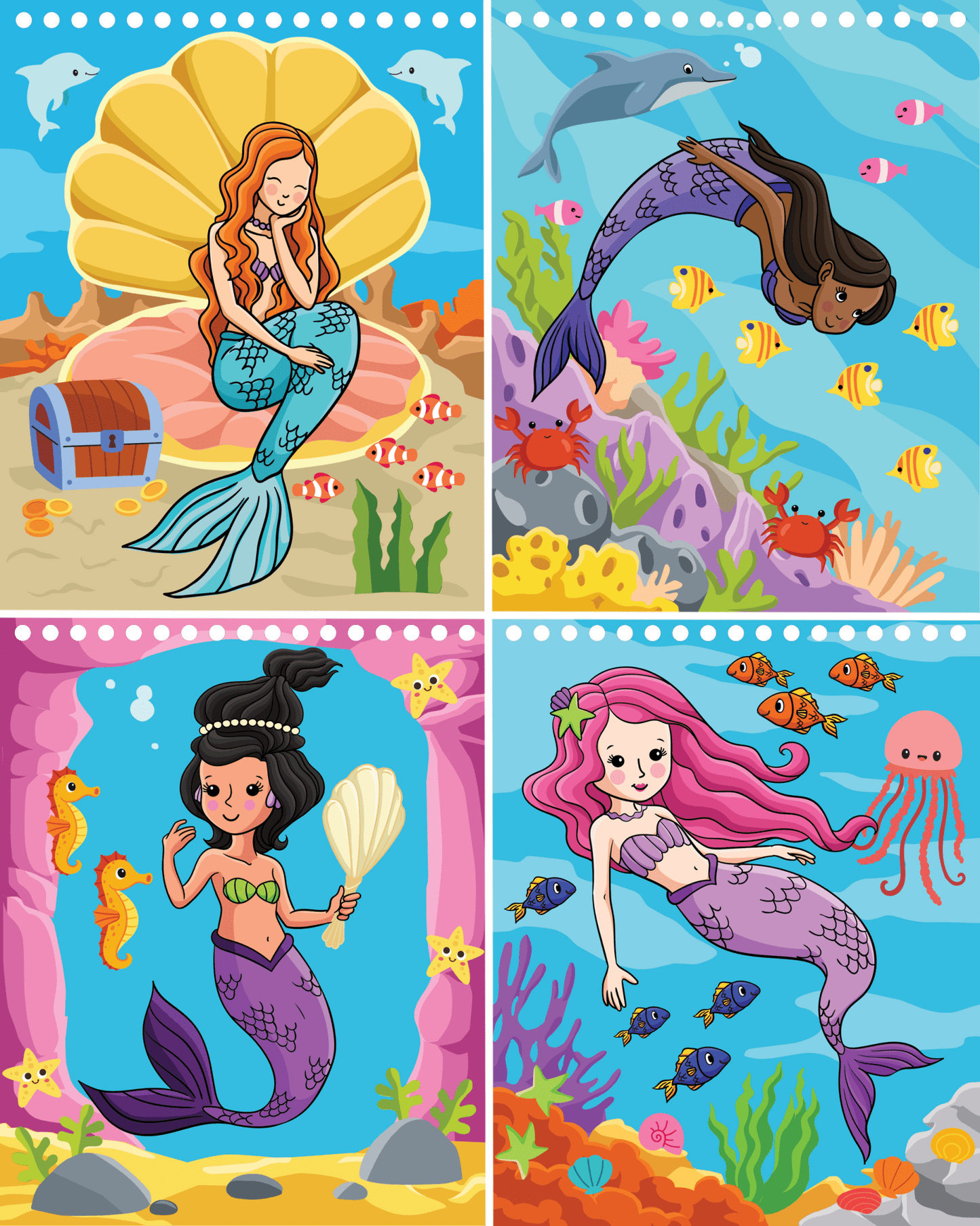 Color With Water - Mermaids
