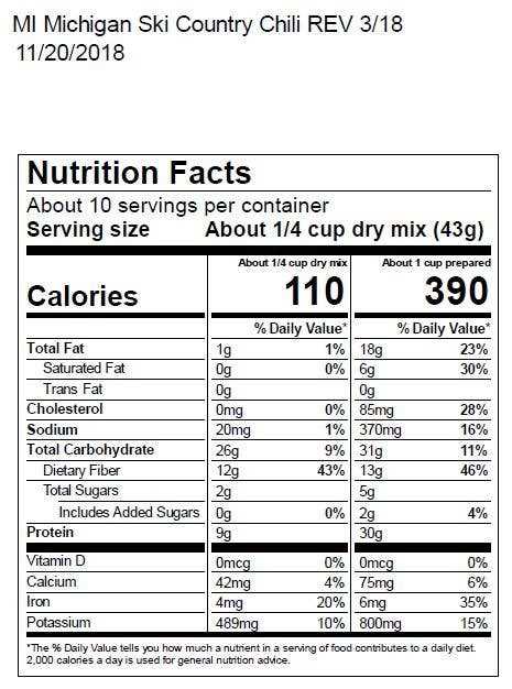 Country Chili Mix GF - Market 12
