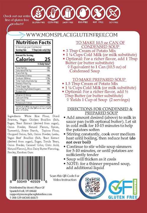 Cream of Potato Soup Mix GF - Market 12