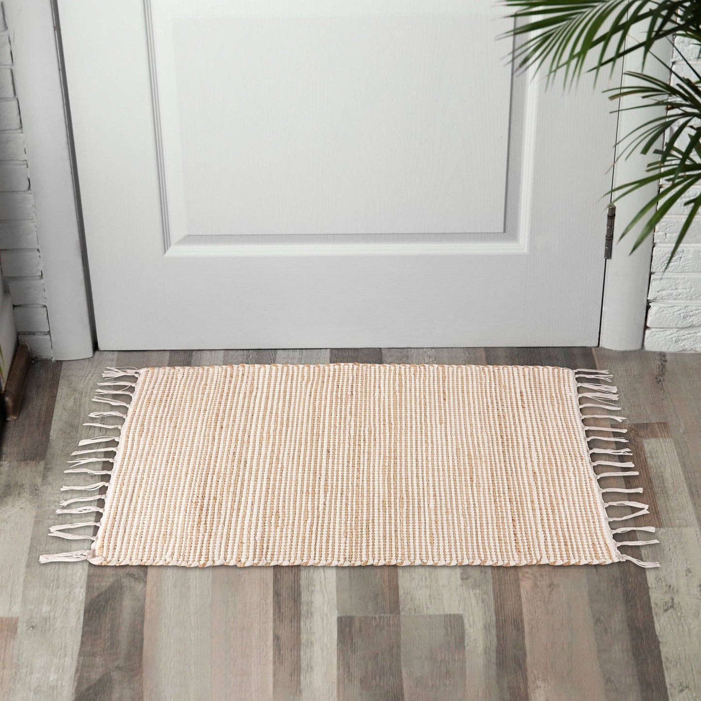 Cream Woven Rug - Market 12