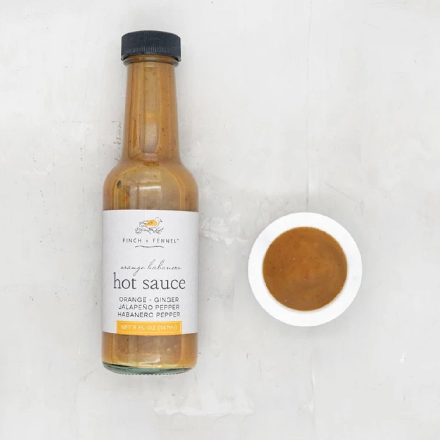 FF0115 5 oz. Orange Habanero Hot Sauce - Market 12