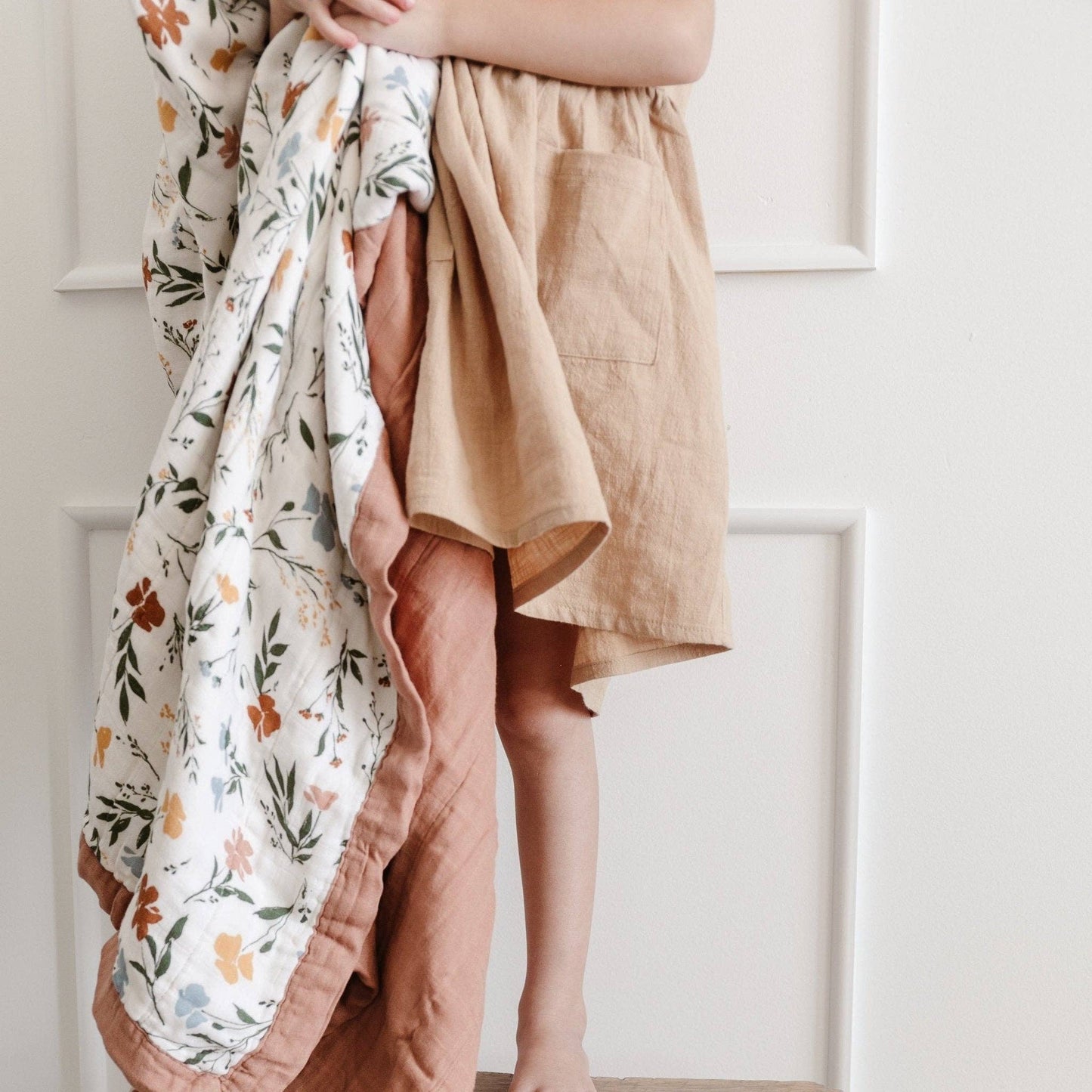 Fleurs Bamboo Rayon Muslin 4 - Layer Quilt - Market 12