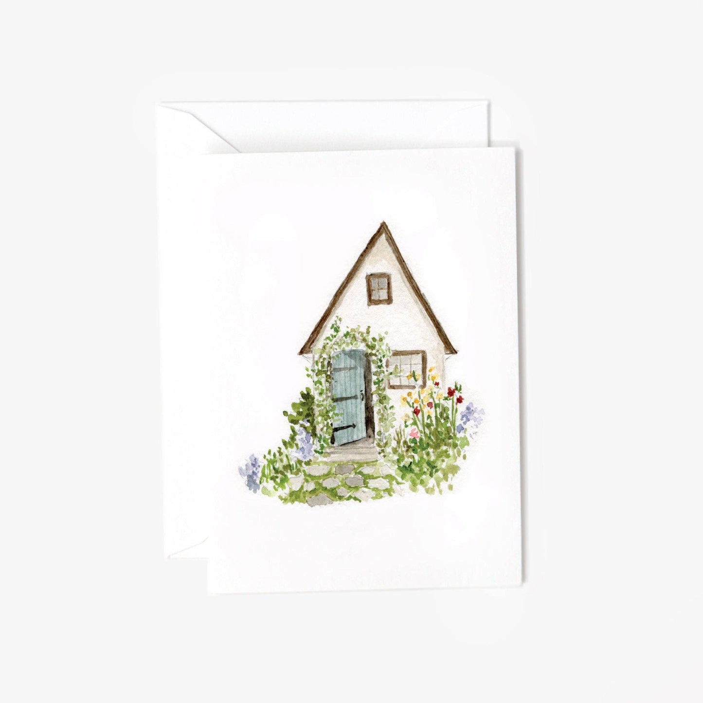 Garden cottage mini notecard - Market 12