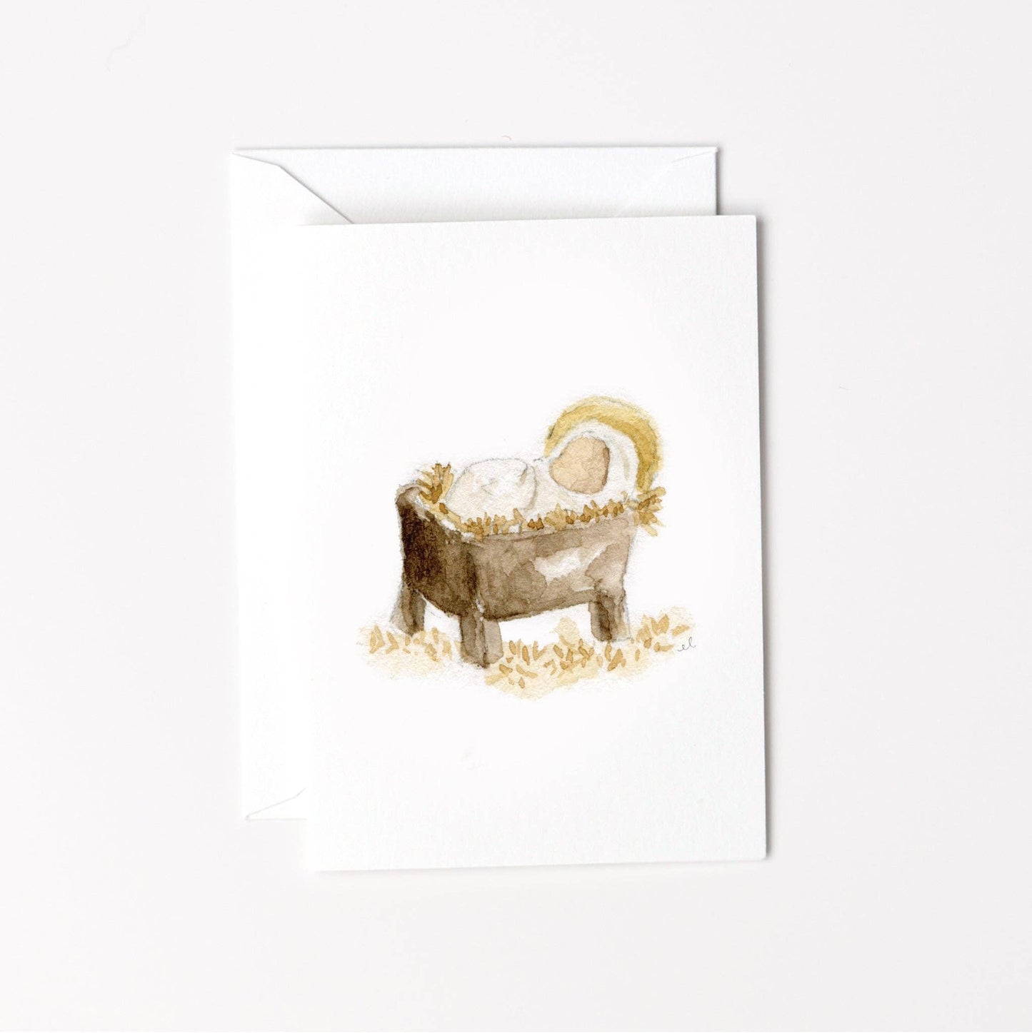 Manger baby mini notecard - Market 12