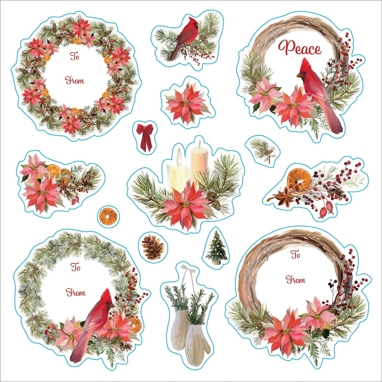 Merry & Bright Christmas! A Festive Sticker Book - Market 12