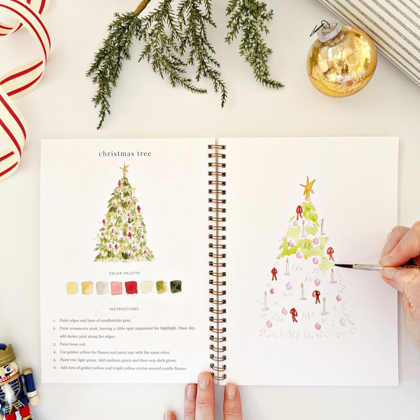 Nutcracker watercolor workbook - Market 12