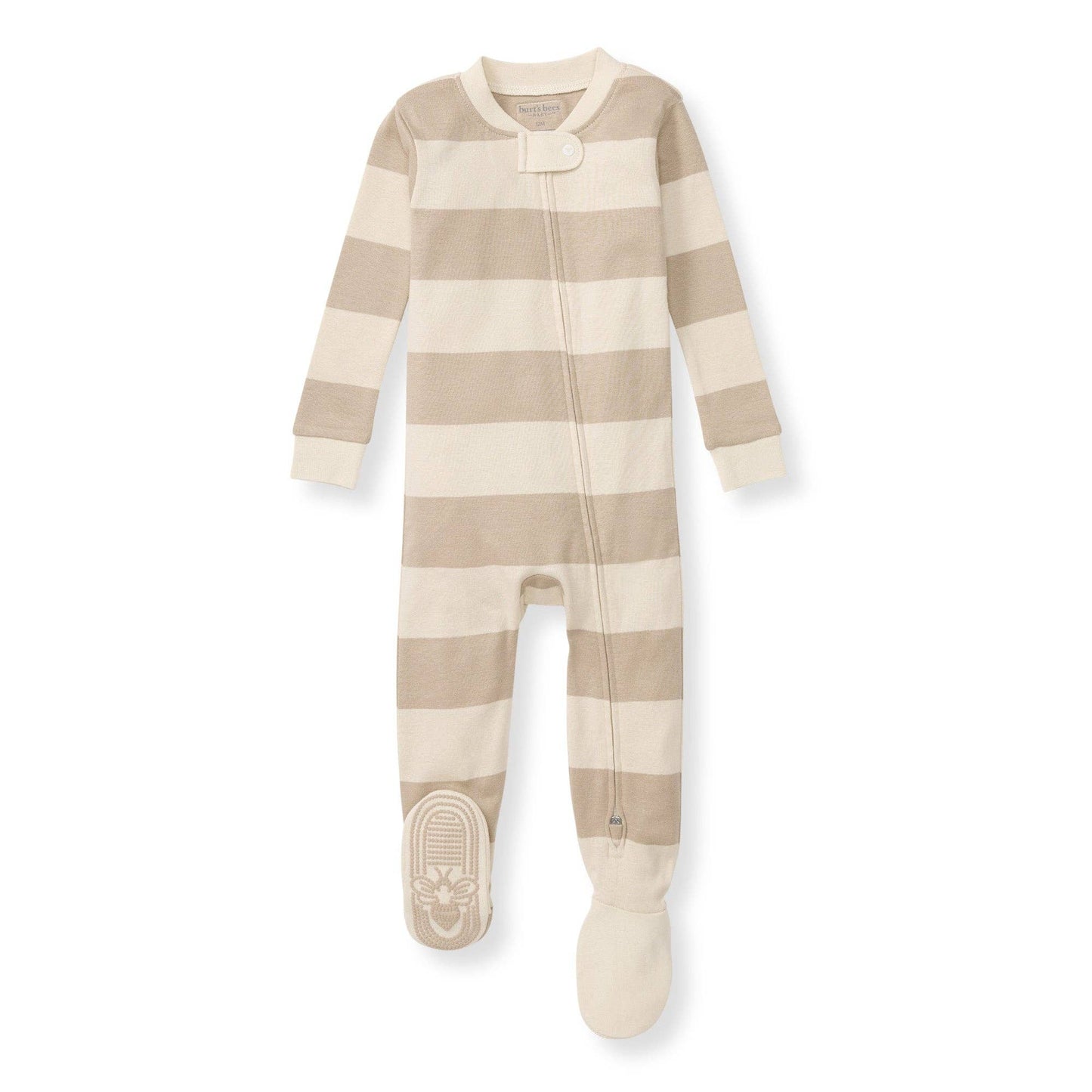 Oat Rugby Stripe Sleeper: Oat - Market 12