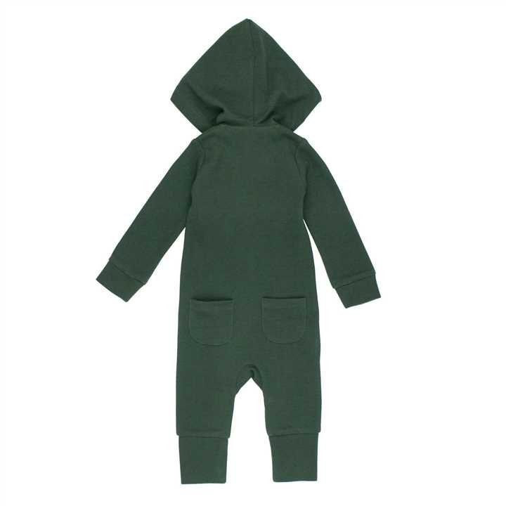 Organic Thermal Zipper Romper - Market 12