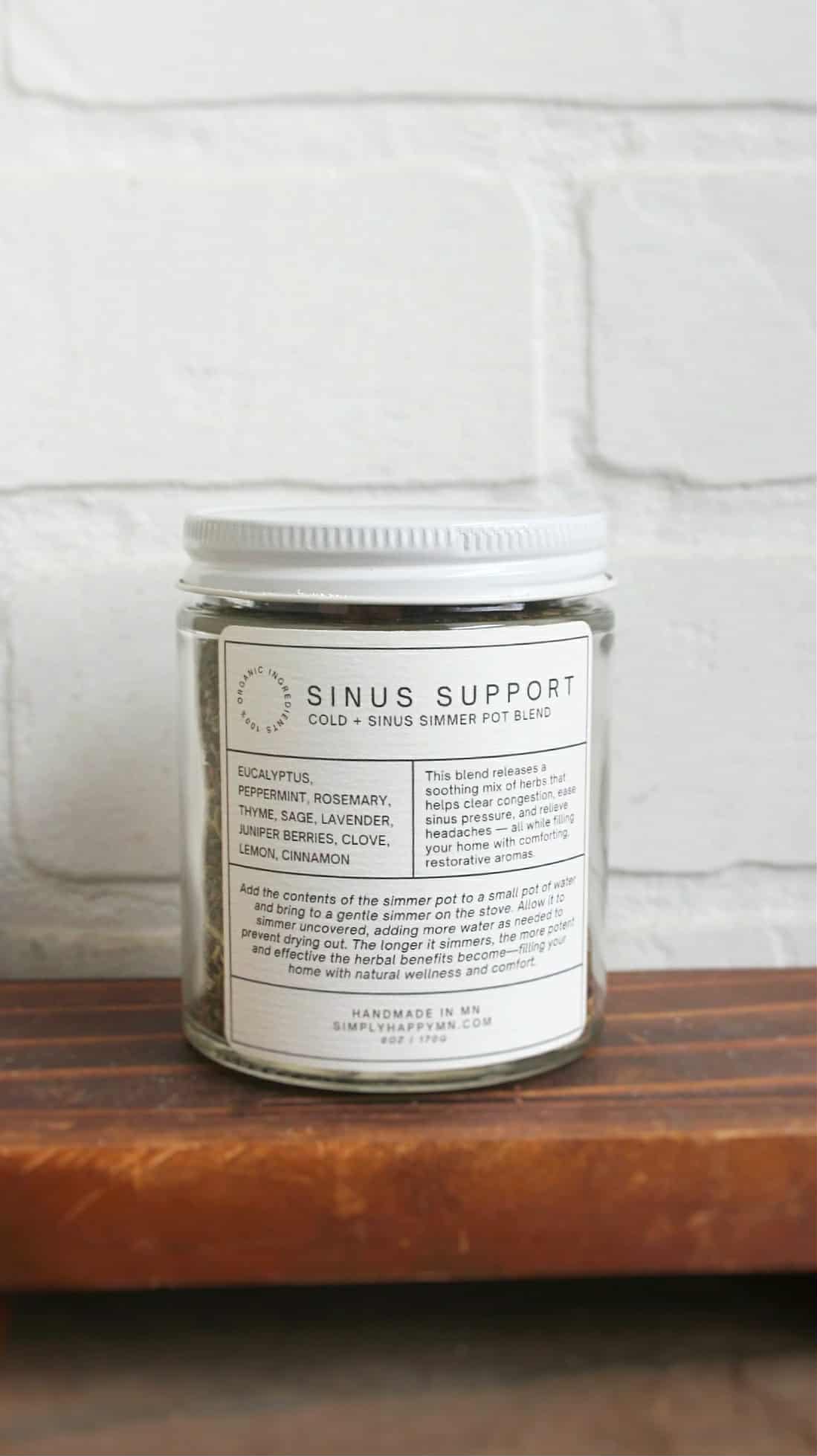 Sinus Support | Cold + Sinus Simmer Pot Blend