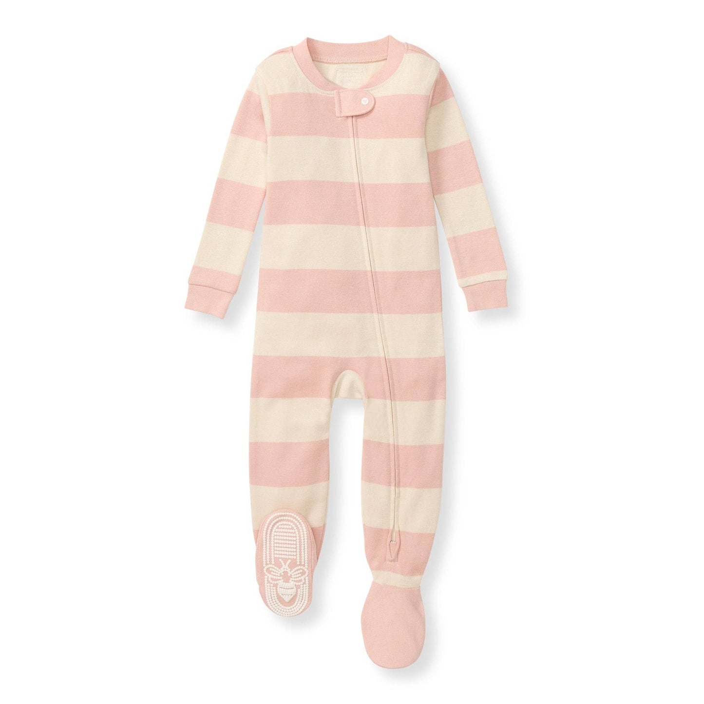Pink Rugby Stripe Sleeper: Pink Sand - Market 12