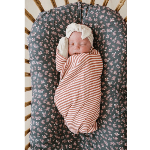 Pink Stripes Muslin Swaddle Blanket - Market 12