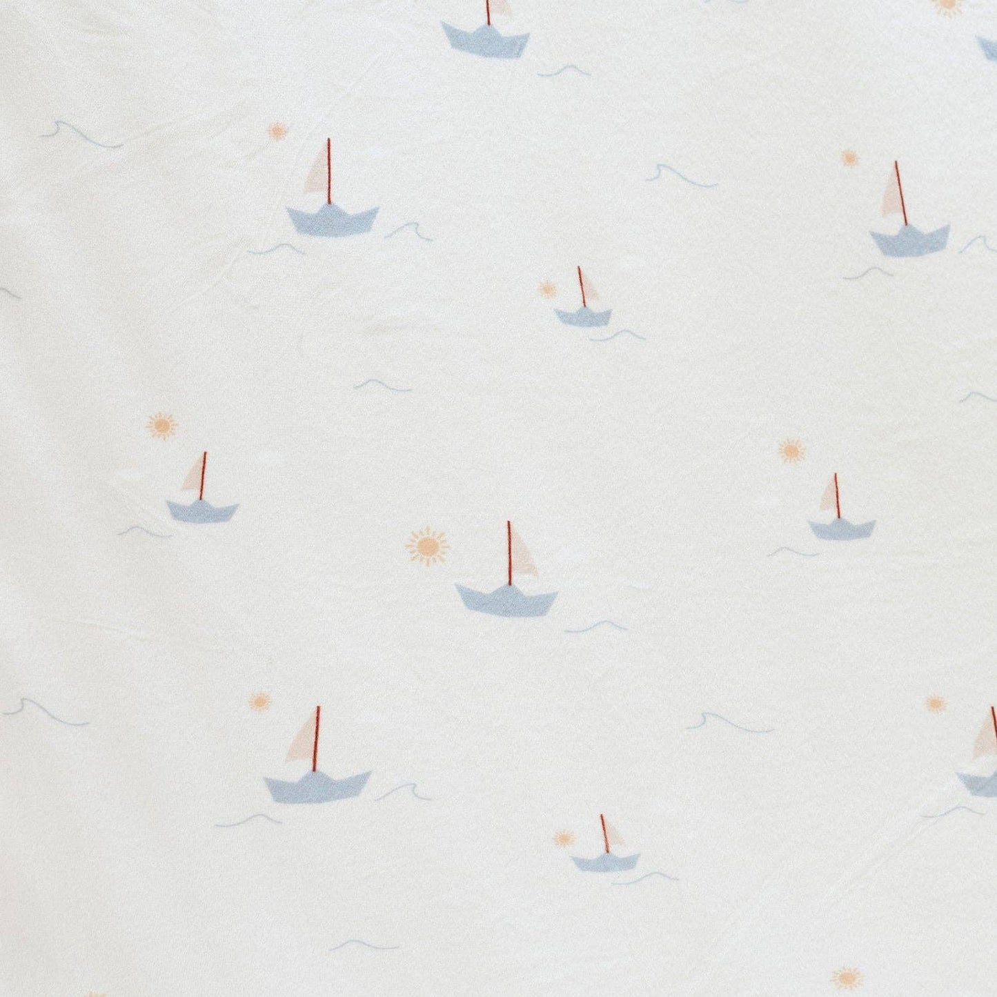 Sail Boat Minky Stretch Luxe Swaddle Blanket - Market 12