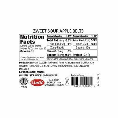 Sour Green Apple Belts | Zweet | 10 oz - Market 12