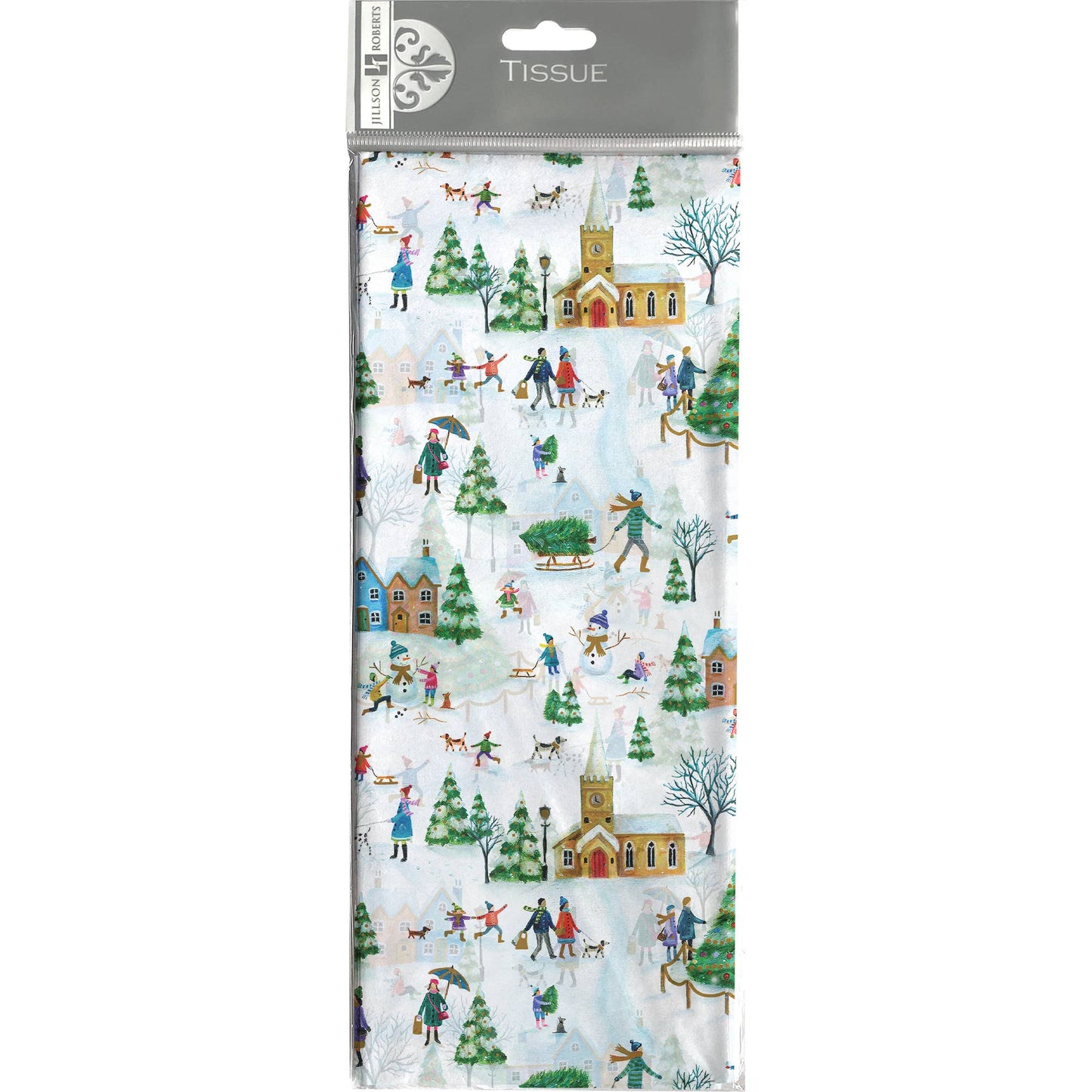 Tissue - Printed Christmas Village - Market 12