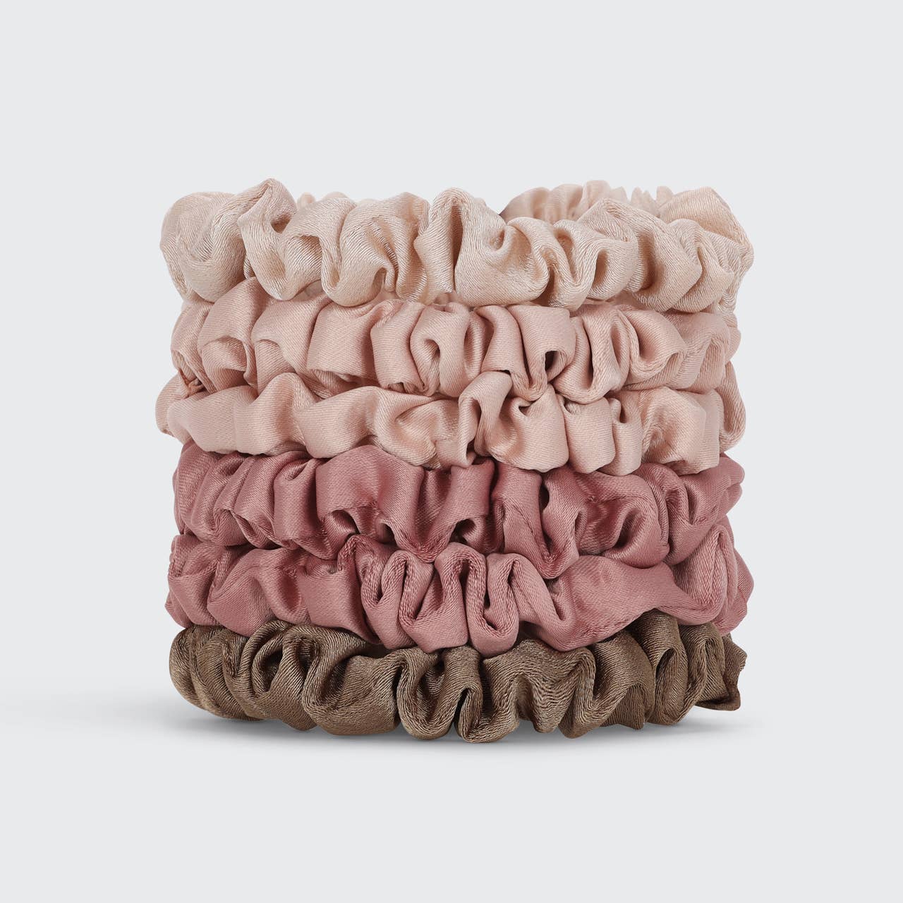 Ultra Petite Satin Scrunchies 6pc - Terracotta - Market 12