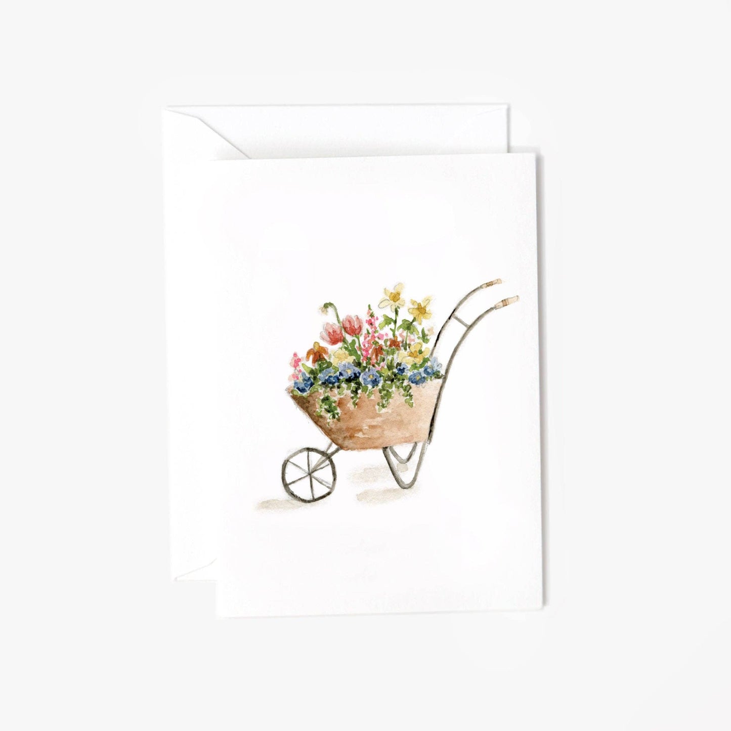 Wheelbarrow mini notecard - Market 12