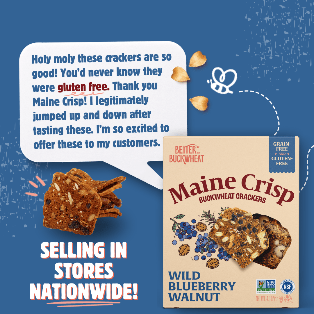 Wild Blueberry Walnut Crisps | Gluten - Free Crackers | Snacks - Market 12