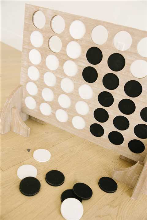 Wood connect 4 game set - Market 12