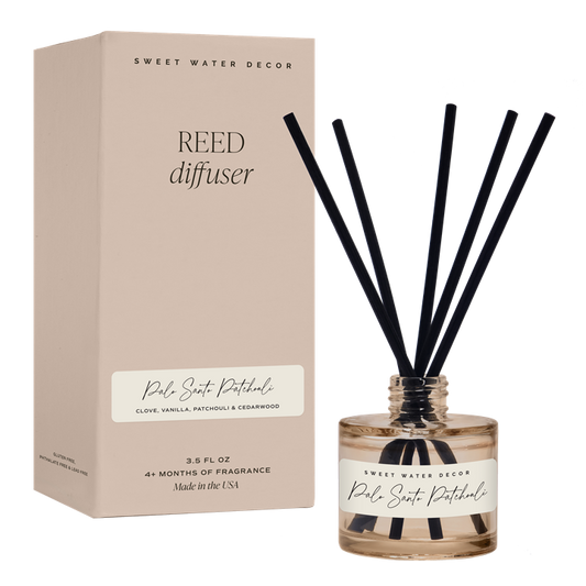 Palo Santo Patchouli Reed Diffuser - Sweet Water Decor