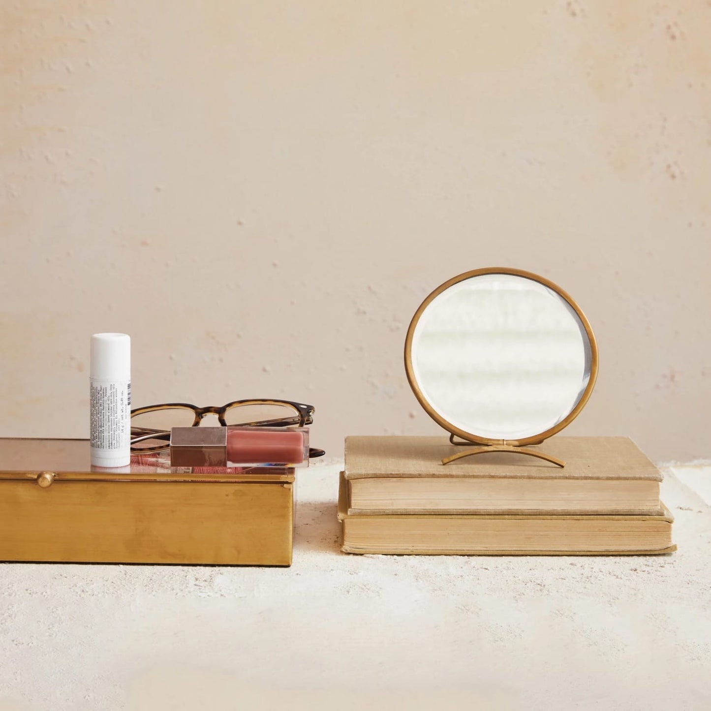 Creative Coop                           Folding Brass Mirror
