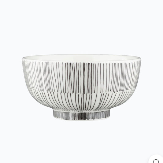 07 W Marimekko Kukat Puhkeavat small bowl, black, white - Market 12