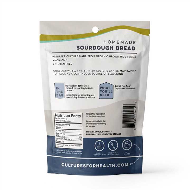 100% Gluten - Free Sourdough Starter, Artisan - Market 12