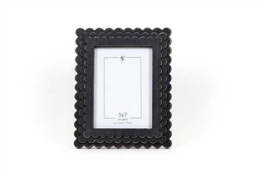 Wood Photo Frame Scallop Edge